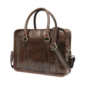 Zakara Leather Laptop Portfolio Bag